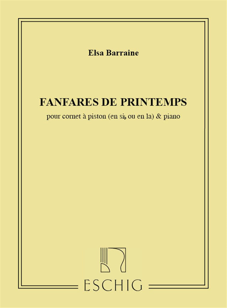 Fanfares De Printemps Trp-Piano (Cornet Sib Ou La